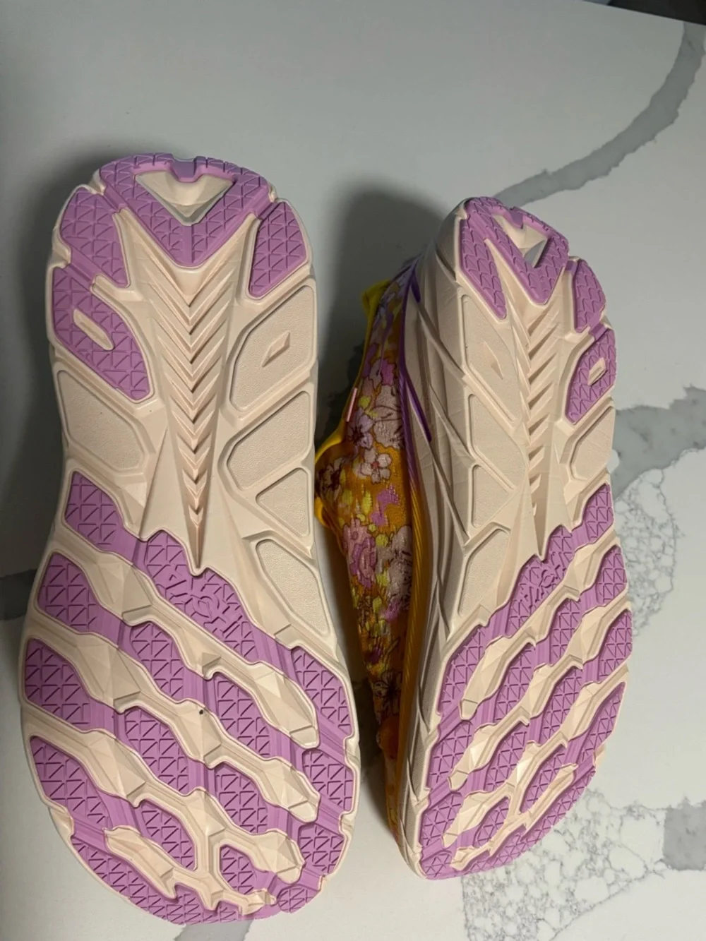 HOKA floral running shoes size 11 wide - Picture 6 of 8